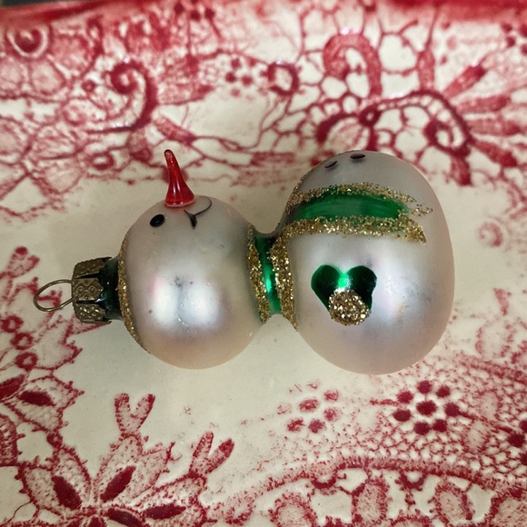 ⛄️Antique Vintage⛄️Mercury Glass Snowman Ornaments - Picture 4 of 9